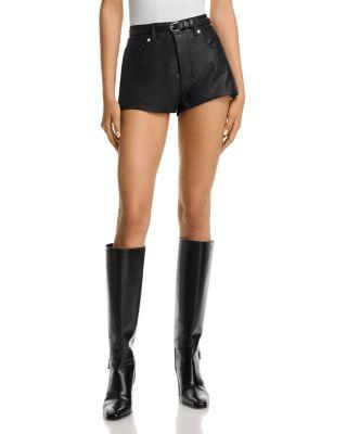 Faux Leather Hot Shorts by BLANK NYC
