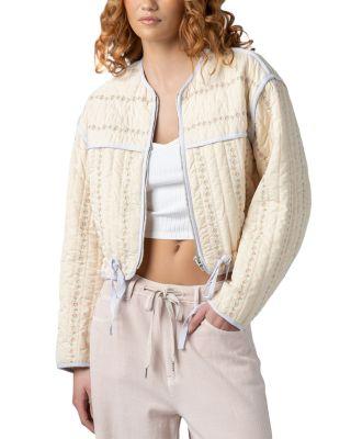 Feeling Pretty Embroidered Quilted Jacket by BLANK NYC