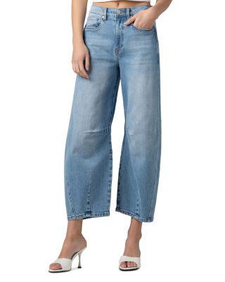 High Rise Barrel Ankle Jeans in Deep Dive by BLANK NYC