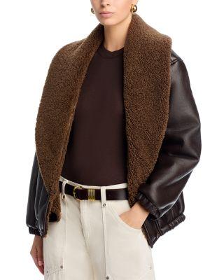 Icon Status Shawl Collar Faux Leather Coat by BLANK NYC