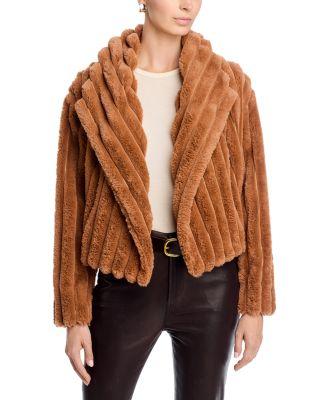 Quilted Faux Fur Coat by BLANK NYC