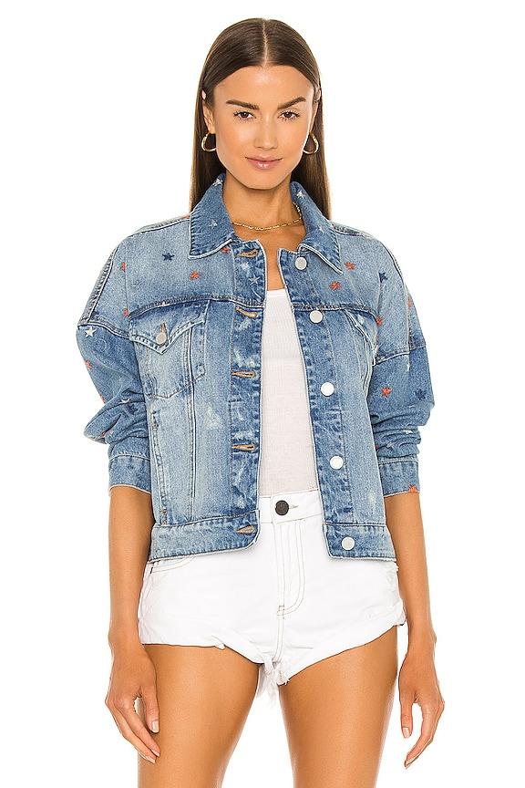 denim jacket in born by BLANK NYC