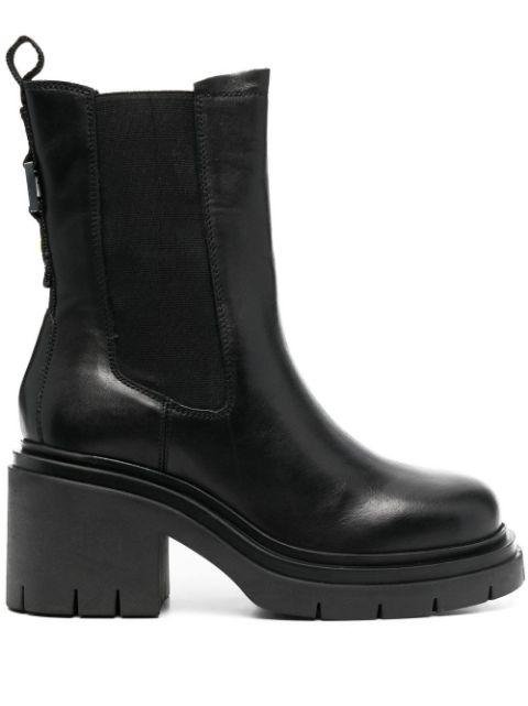 90mm leather block boots by BLAUER