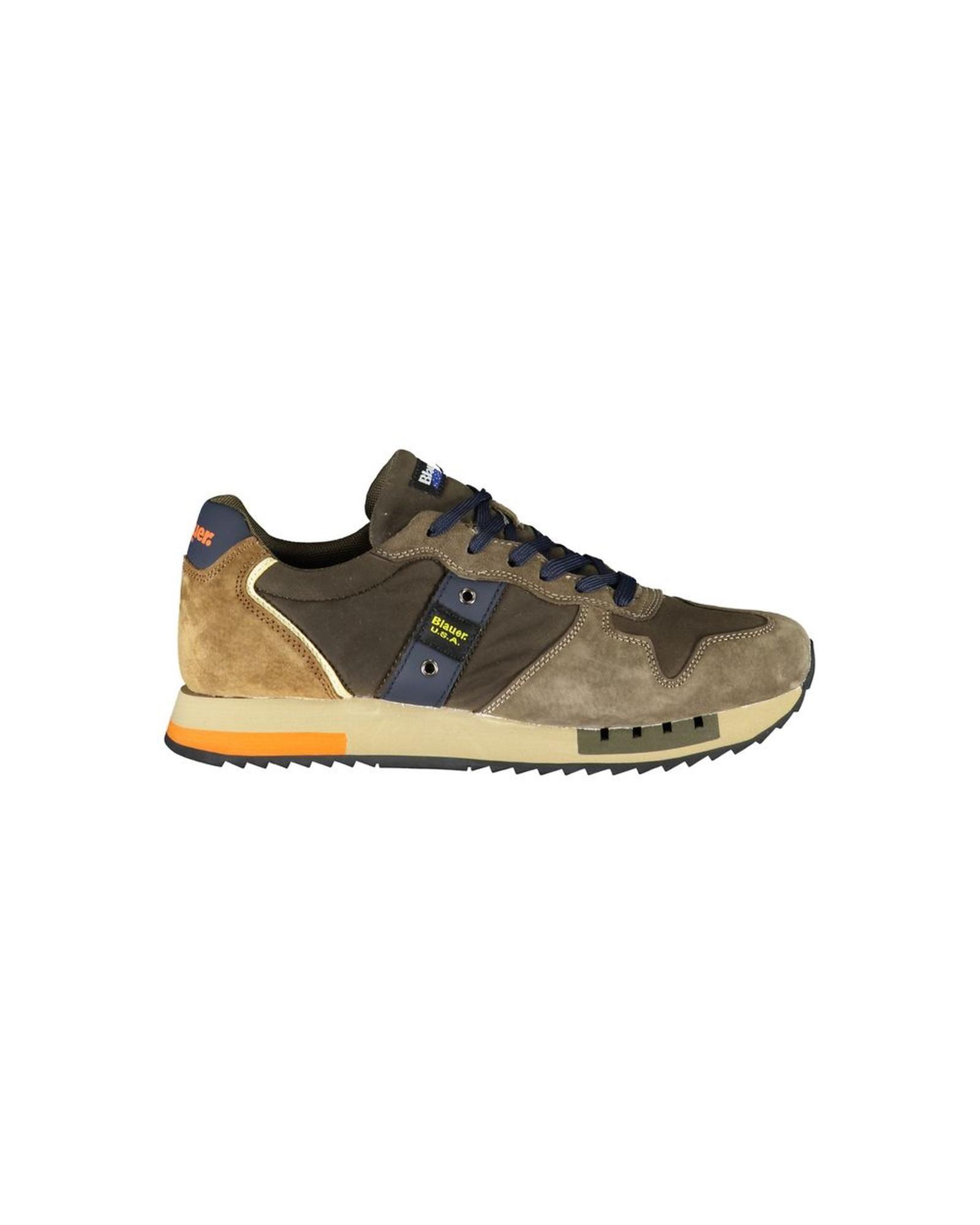 Classic Runner Sneakers BLUSA23154 Military Green Men by BLAUER Classic Runner Sneakers BLUSA23154 Military Green Men by BLAUER