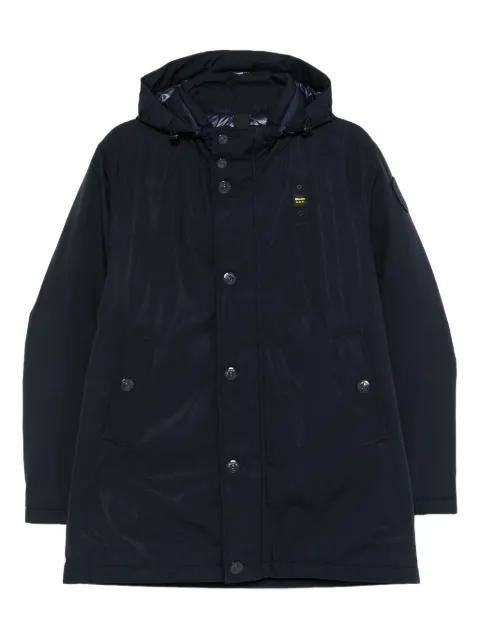 hoodied button-fastening jacket by BLAUER