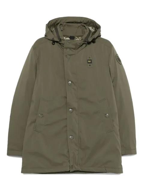 hoodied button-fastening jacket by BLAUER