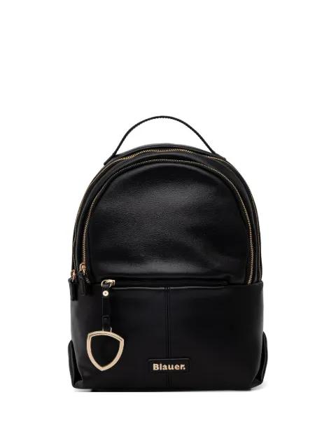 logo-plaque zip-fastening backpack by BLAUER