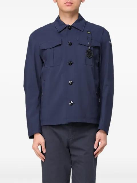 patch-pocket button-fastening jacket by BLAUER