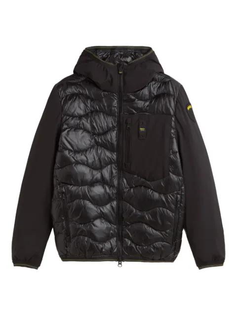 quilted hoodied jacket by BLAUER