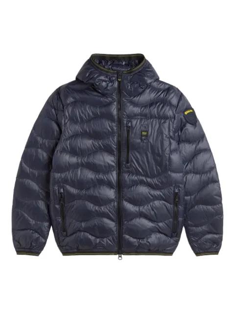 quilted hoodied jacket by BLAUER