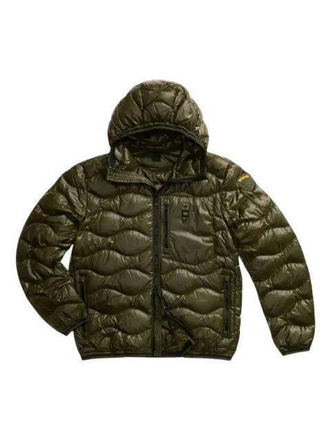 quilted hoodied jacket by BLAUER