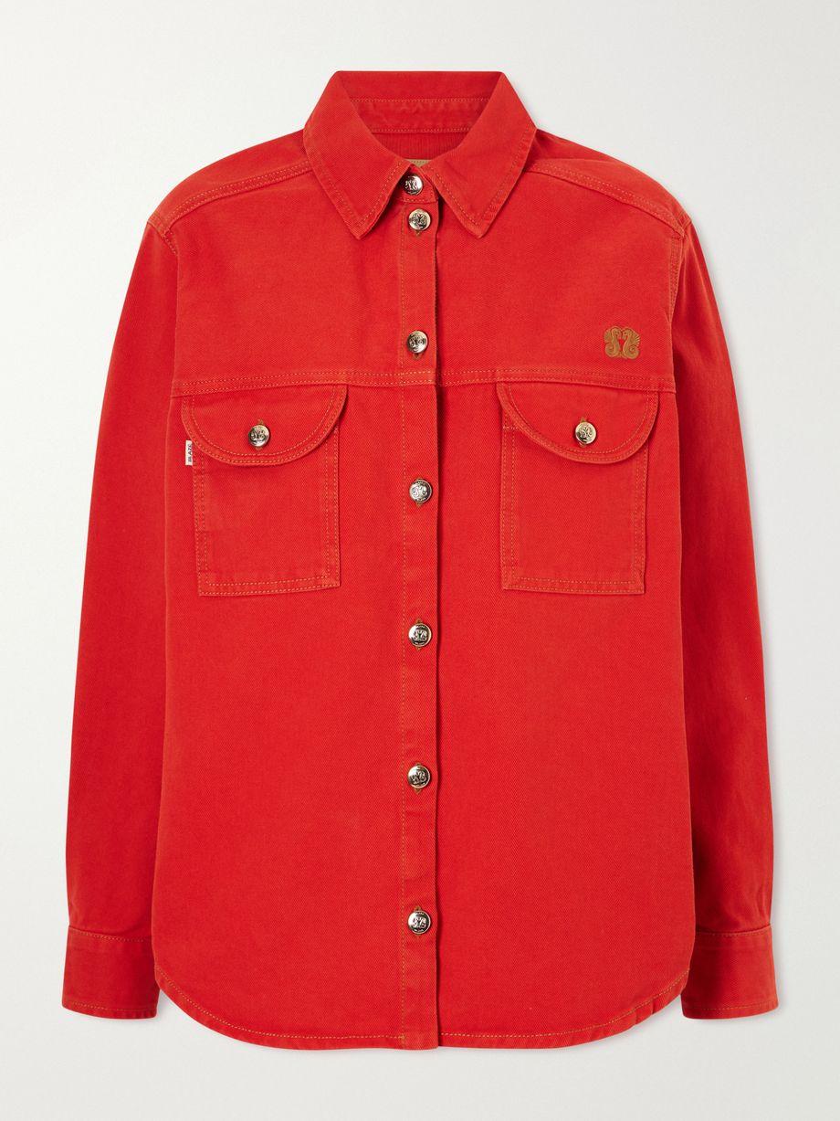 Berber embroidered denim shirt by BLAZE MILANO
