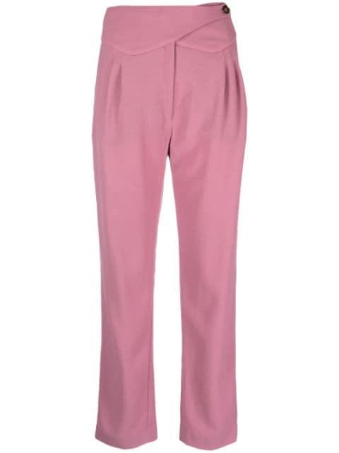 Cool & Easy pleat-detail virgin wool trousers by BLAZE MILANO