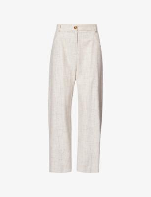 Crancy Sorraia Patterned Straight-Leg Woven Trousers by BLAZE MILANO