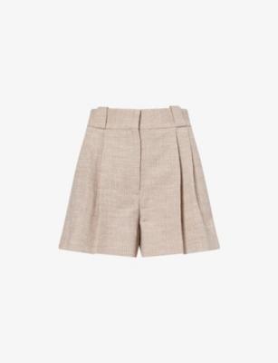 Marisa Selle Pleated Woven Shorts by BLAZE MILANO