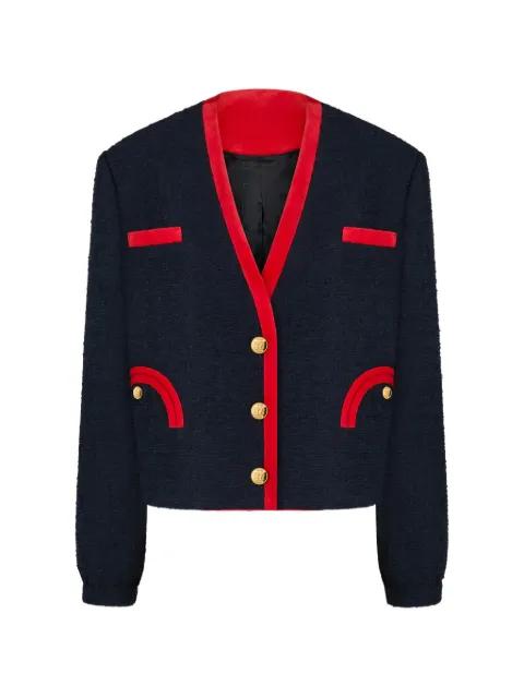 Riviera trimmed button jacket by BLAZE MILANO