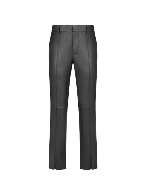 Smiley panelled leather trousers by BLAZE MILANO