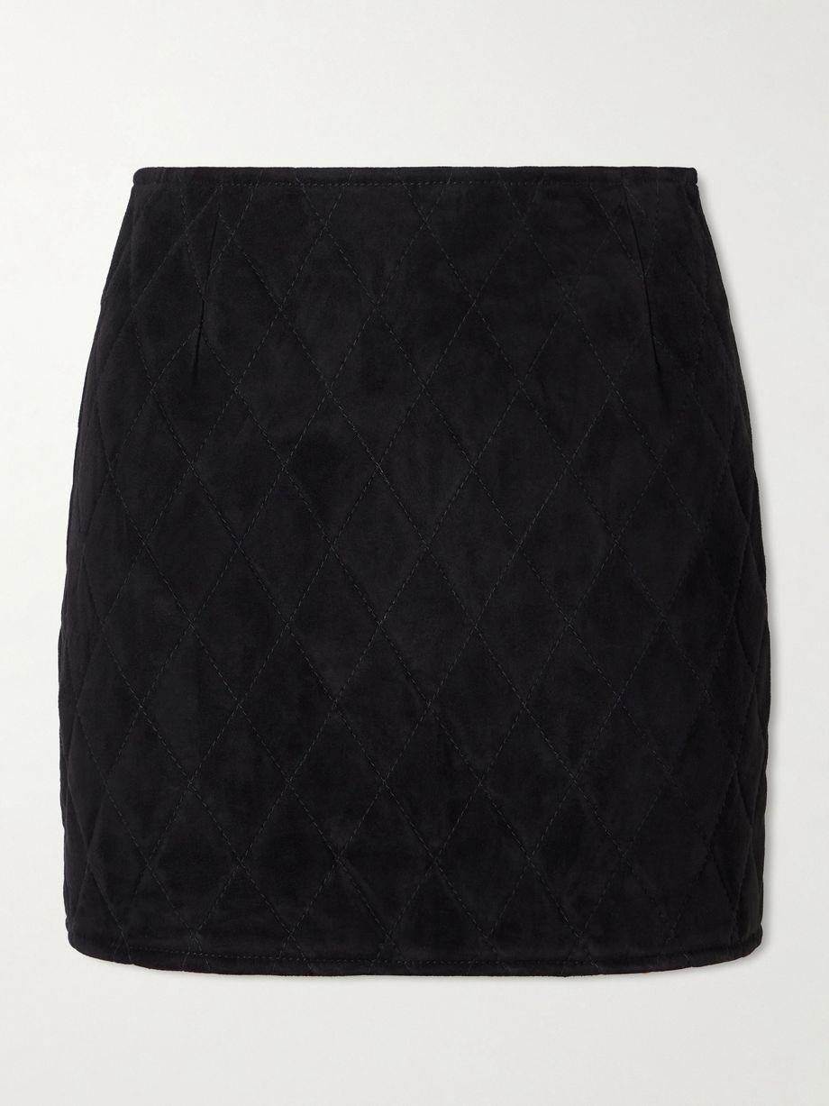 Viva Coci quilted suede mini skirt by BLAZE MILANO