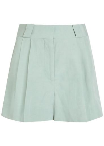 Zenith Selle silk and linen-blend shorts by BLAZE MILANO