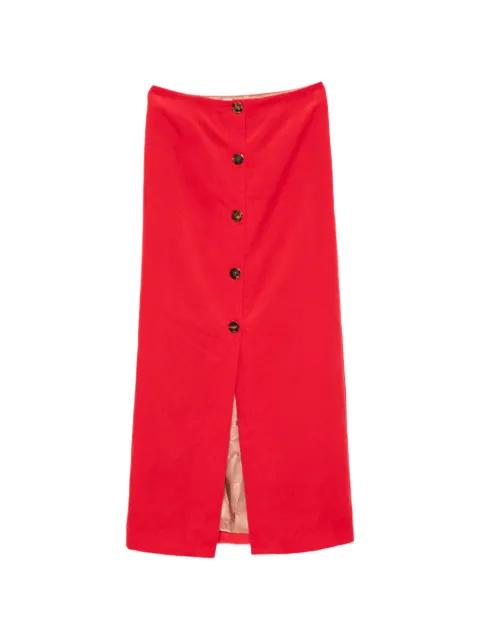 button-front maxi skirt by BLAZE MILANO