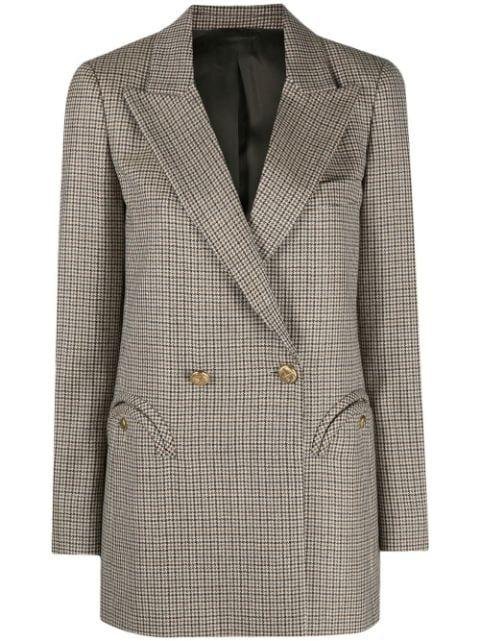 houndstooth double-breasted blazer by BLAZE MILANO