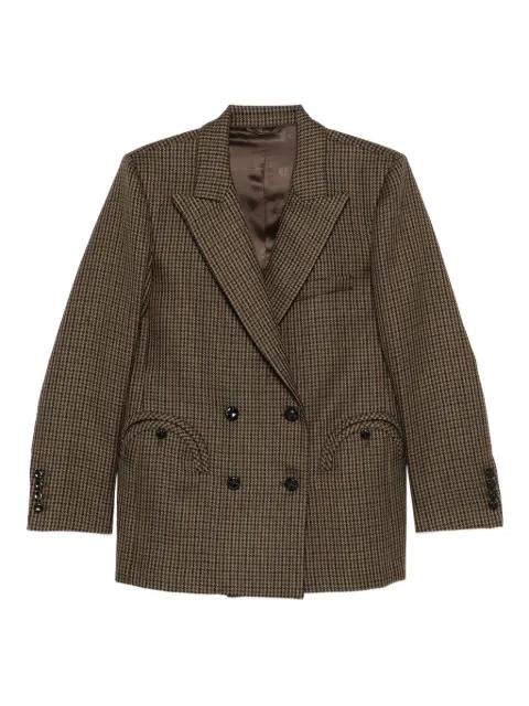 houndstooth double-breasted jacket by BLAZE MILANO