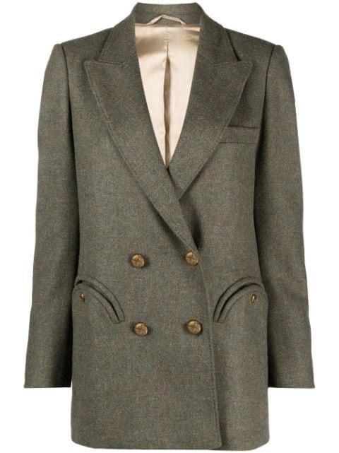 peak-lapels wool blazer by BLAZE MILANO