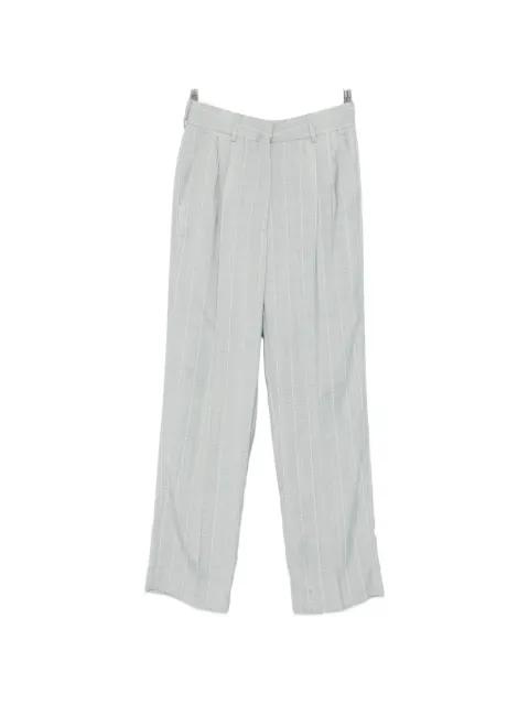 striped pleated trousers by BLAZE MILANO