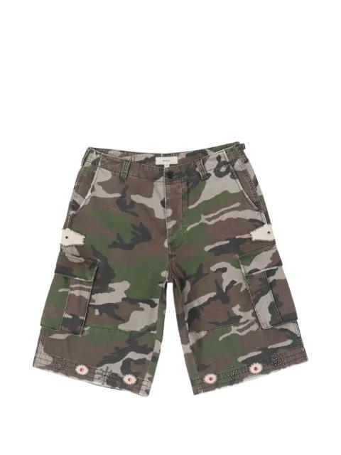 Sophia Grand stud-embellished cargo shorts by BLDG4