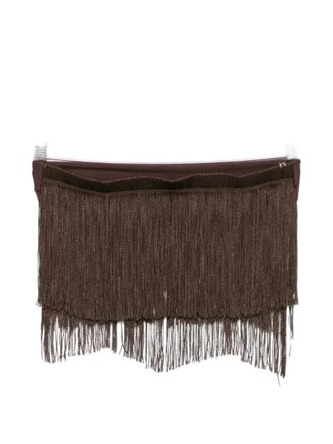 Dara fringe-detail cotton top by BLESS