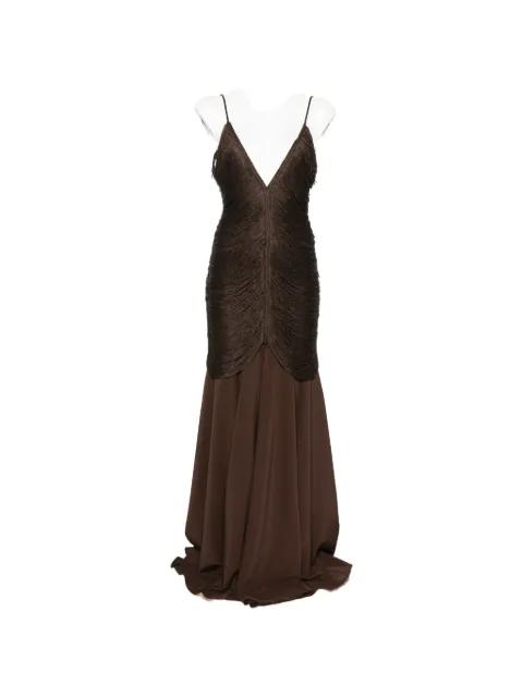 Nostalgia V-neck maxi dress by BLESS