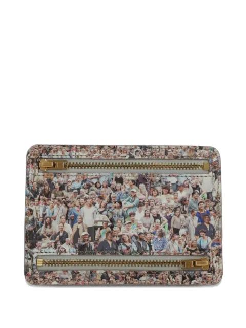 small faces-print clutch bag by BLESS