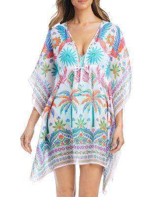 Deep V Cover Up Caftan by BLEU ROD BEATTIE Deep V Cover Up Caftan by BLEU ROD BEATTIE