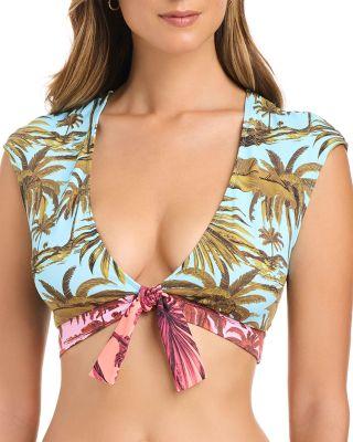 Tie Front Bikini Top by BLEU ROD BEATTIE