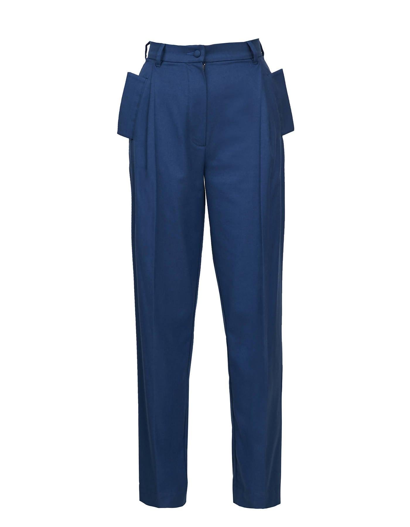Classic Blue Suit Pants by BLIKVANGER