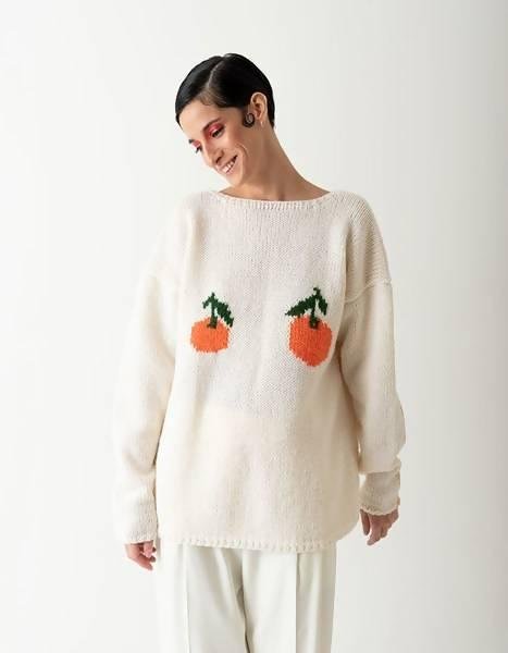 Nude Tangerine Knitted Top by BLIKVANGER