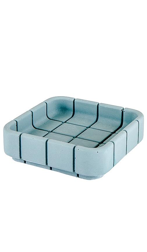 Block Design Tile Square Dish in Blue by BLOCK DESIGN