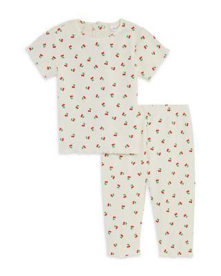 Girls' Short Sleeved Rib Knit Tee & Leggings Set by BLOOMIE'S BABY