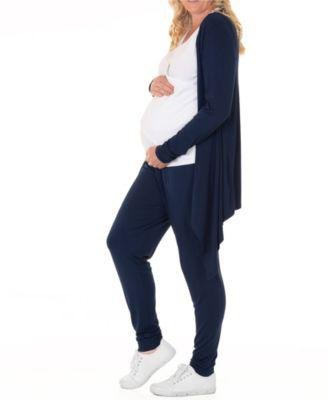 Blooming Women Maternity Cardigan Nursing Top & Pant 3pc Set, Online Only by BLOOMING WOMEN BY ANGEL