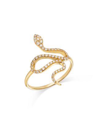 14K Yellow Gold Diamond Snake Ring by BLOOMINGDALE'S FINE COLLECTION