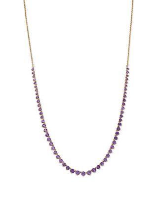 Amethyst Adjustable Tennis Necklace in 14K Yellow Gold by BLOOMINGDALE'S FINE COLLECTION
