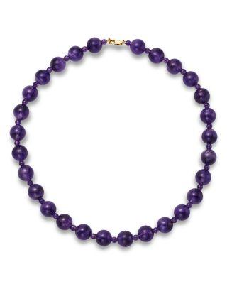 Amethyst Beaded Collar Necklace in 14K Yellow Gold by BLOOMINGDALE'S FINE COLLECTION