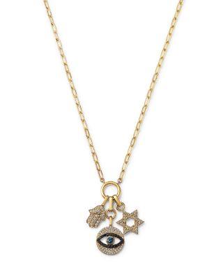 Blue Sapphire & Black & White Diamond Evil Eye by BLOOMINGDALE'S FINE COLLECTION