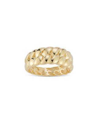 Bold Curb Link Band in 14K Yellow Gold by BLOOMINGDALE'S FINE COLLECTION
