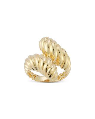 Bold Ridge Bypass Ring in 14K Yellow Gold by BLOOMINGDALE'S FINE COLLECTION