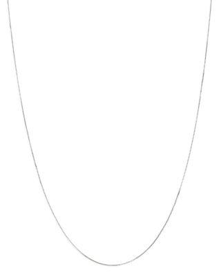 Box Link Chain Necklace in 14K White Gold by BLOOMINGDALE'S FINE COLLECTION Box Link Chain Necklace in 14K White Gold by BLOOMINGDALE'S FINE COLLECTION