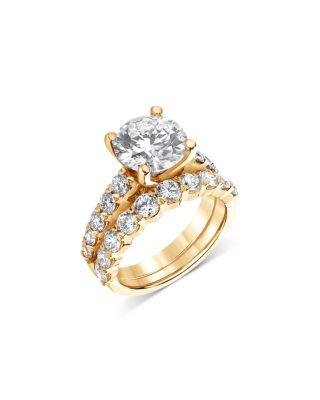 Certified Lab Grown Diamond Bridal Set in 18K Yellow Gold by BLOOMINGDALE'S FINE COLLECTION
