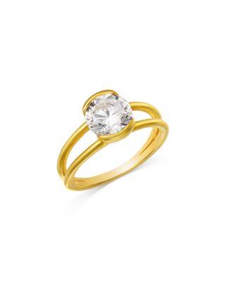 Certified Lab Grown Diamond Split Shank Engagement Ring in 14K Yellow Gold by BLOOMINGDALE'S FINE COLLECTION
