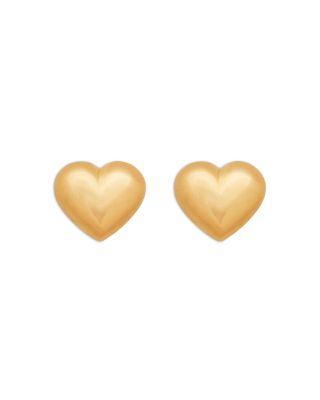 Children's Puff Heart Stud Earrings in 14K Yellow Gold by BLOOMINGDALE'S FINE COLLECTION