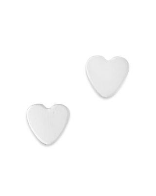 Children's Tiny Heart Stud Earrings in 14K White Gold by BLOOMINGDALE'S FINE COLLECTION